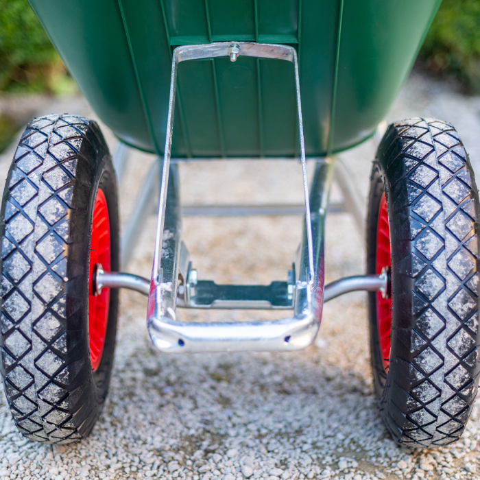 135L Wheelbarrow Front View Close Up