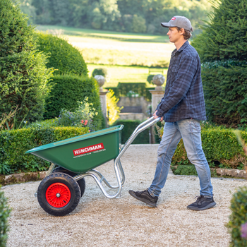 135L Wheelbarrow being pushed