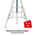 Henchman Fully Adjustable Tripod Ladder