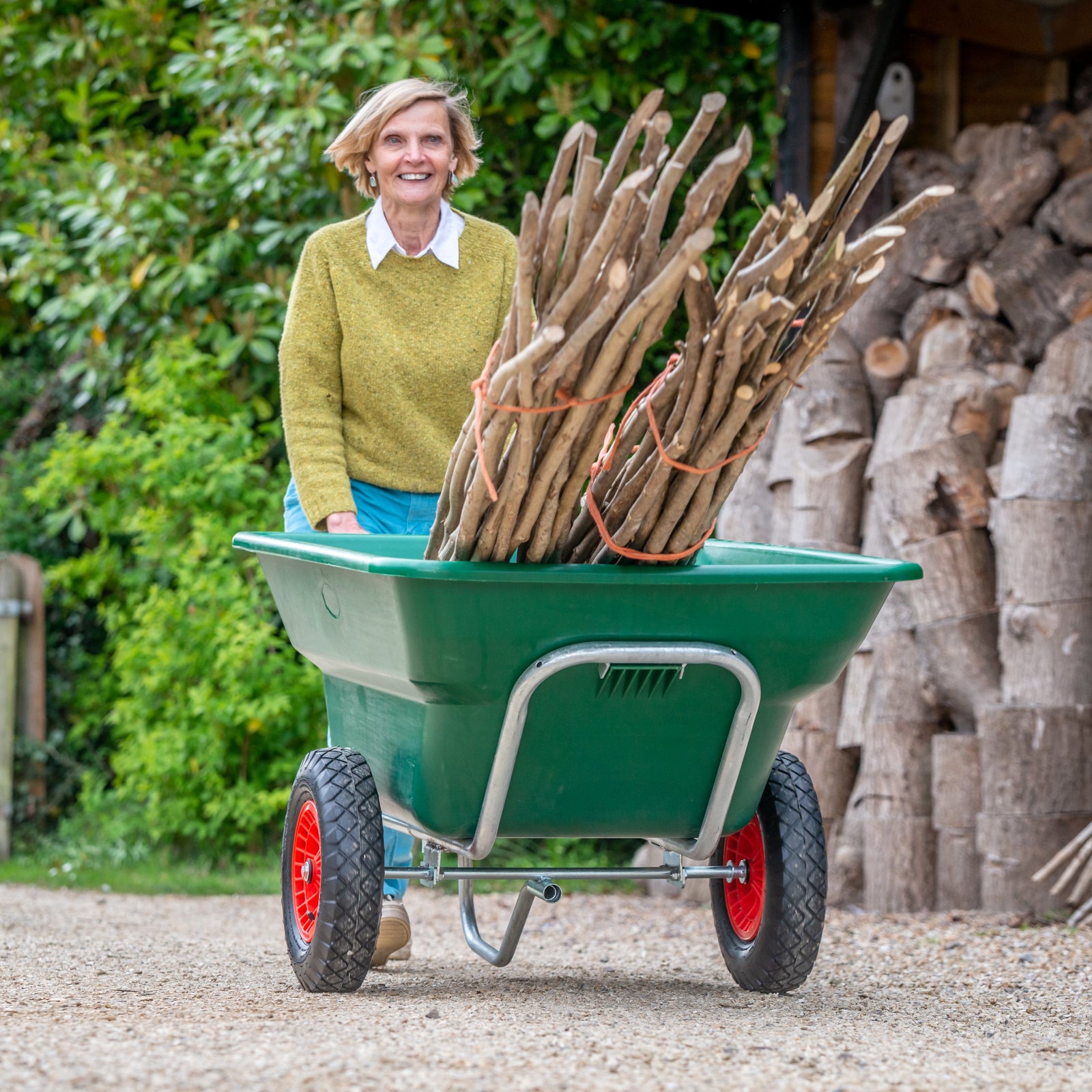 Henchman Wheelbarrow - being pushed